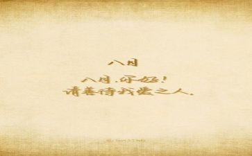 8月活动方案8篇