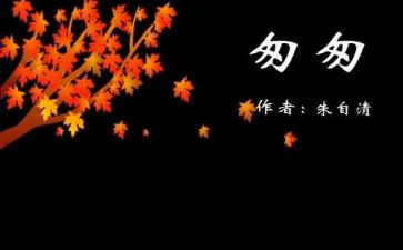 匆匆的心得体会精选6篇