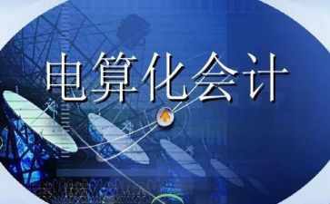 电算化实训的心得体会5篇