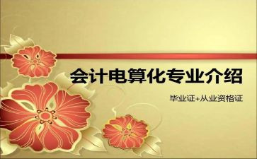 电算化的心得优质8篇