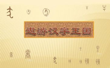 汉字王国教学反思8篇