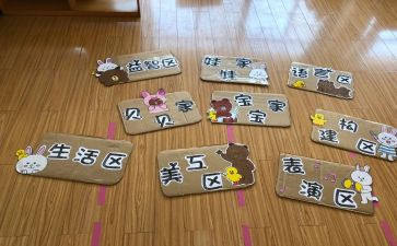 幼儿园区角的教案5篇