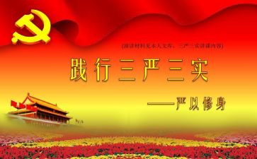 三严三实活动总结7篇