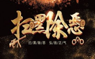 开展扫黑除恶心得体会8篇