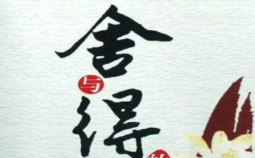 舍与得读书心得最新8篇