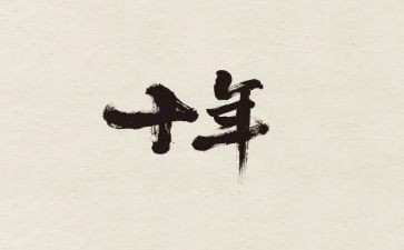 十年的工作总结8篇