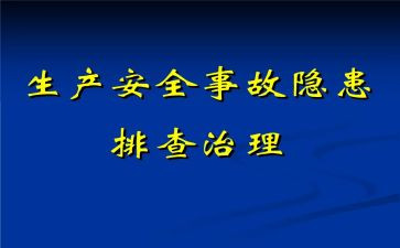 隐患调查报告8篇